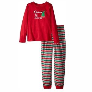Karen Neuburger Raised by Elves Pajama Set Fleece Holiday Size M NWT